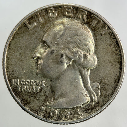 1964 US USA Quarter Dollar Silver Coin | Very High Grade