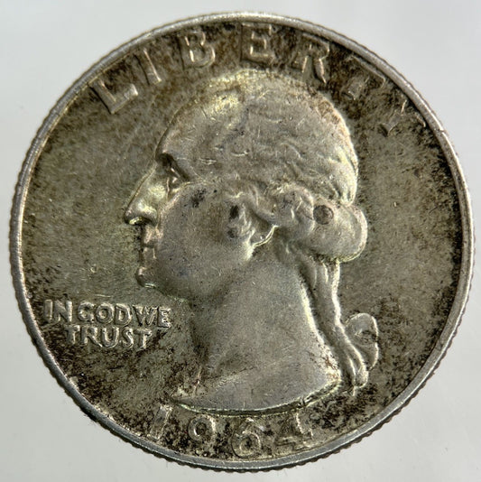 1964 US USA Quarter Dollar Silver Coin | Very High Grade
