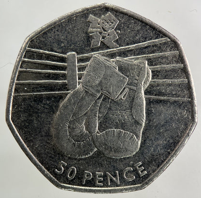 2011 London Olympics Boxing Team 50p Fifty - Pence Coin | Collectable Grade