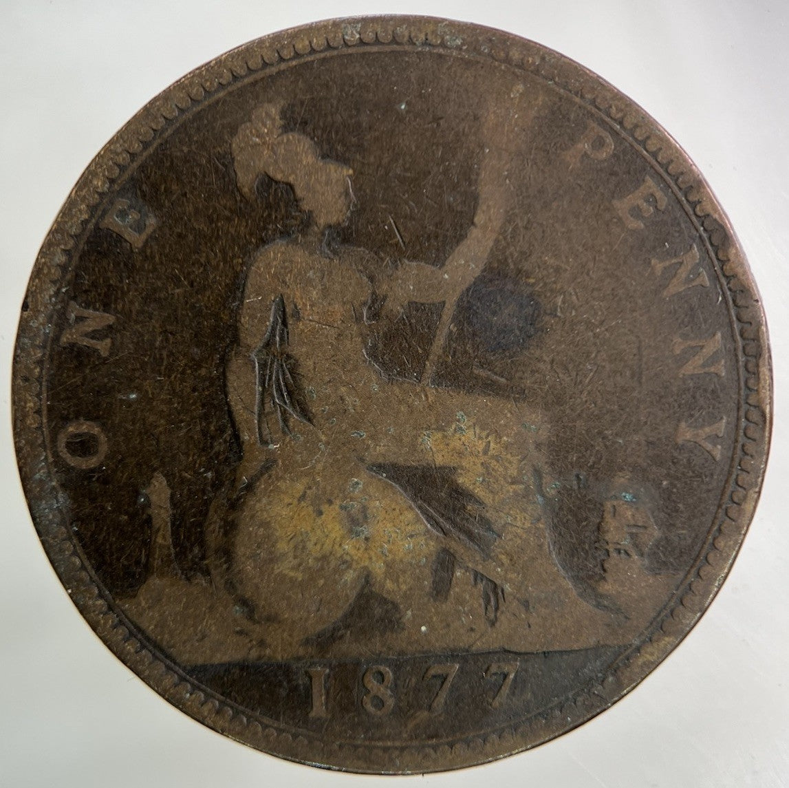 1877 Victoria One Penny Coin | Collectable Grade