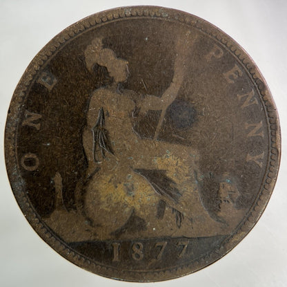 1877 Victoria One Penny Coin | Collectable Grade