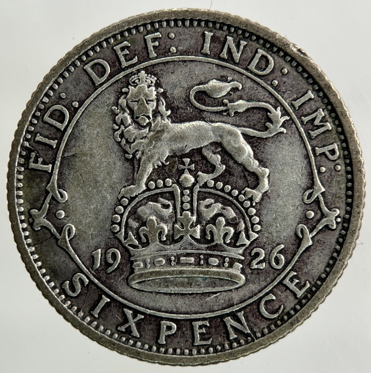 1926 George V Sixpence Silver Coin | Fine Collectable Grade