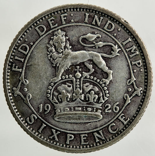 1926 George V Sixpence Silver Coin | Fine Collectable Grade