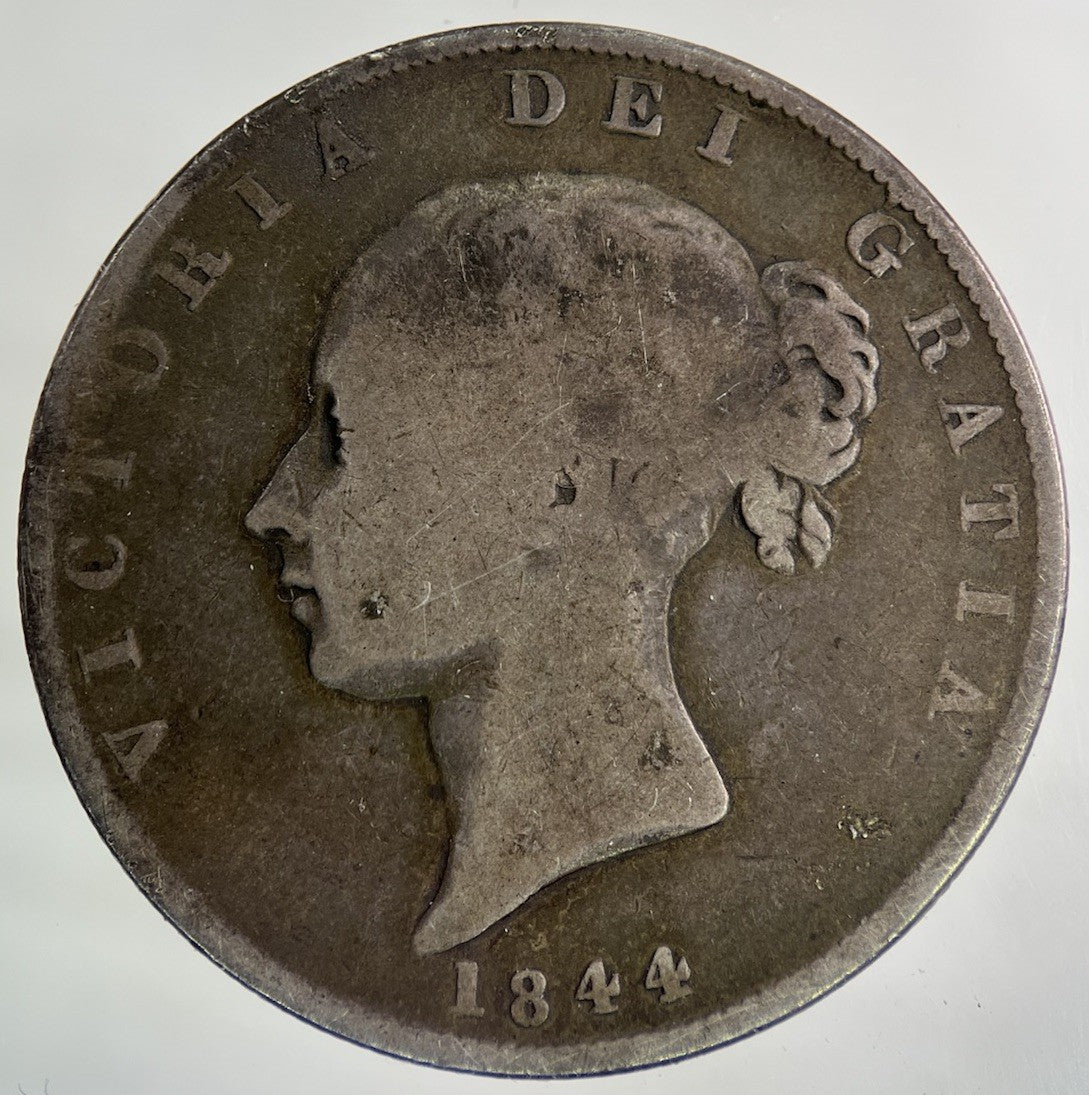 1844 Victoria Half - Crown Silver Coin | Collectable Grade