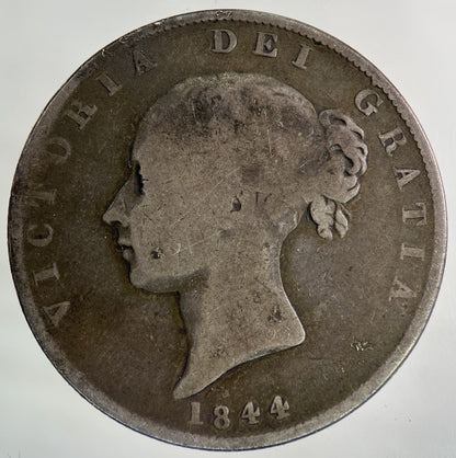 1844 Victoria Half - Crown Silver Coin | Collectable Grade