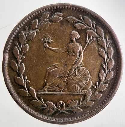 1813 Lion Half - Penny Token | Very High Grade | a9801