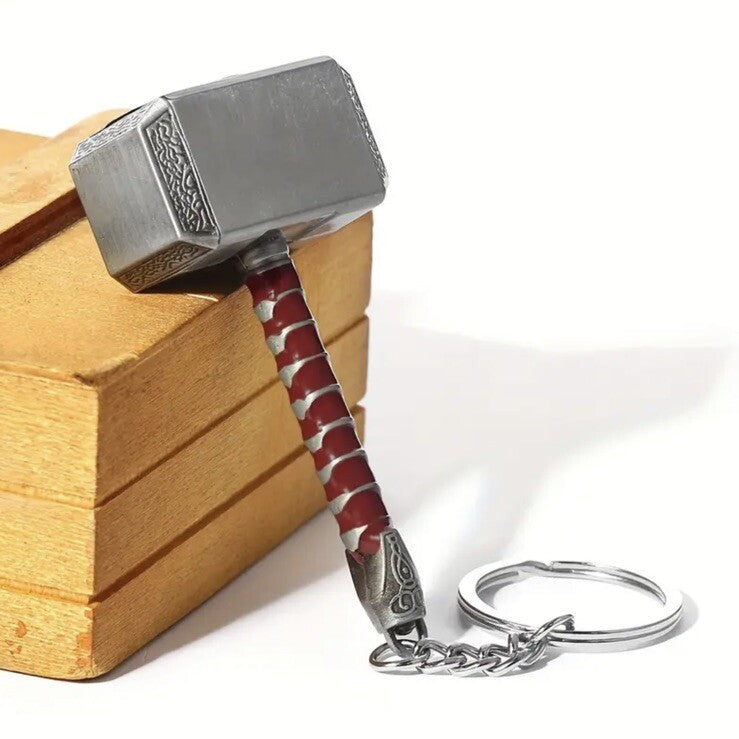 Metal Thor Hammer Shaped Bottle Opener Keyring Premium Keychain Gift UK