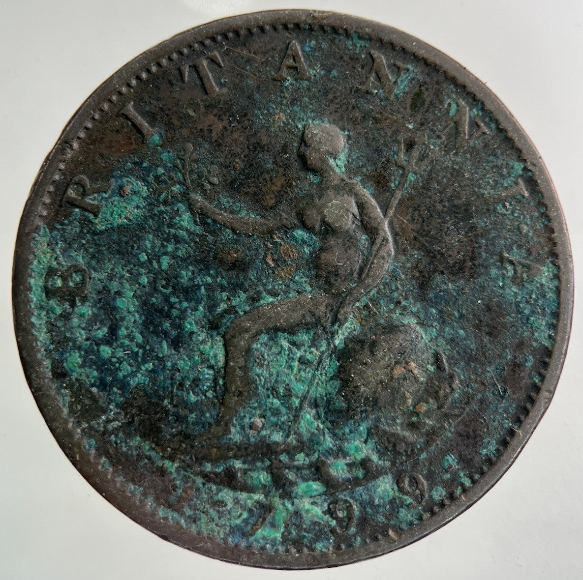 1799 George III 3rd Half - Penny Coin | Collectable Grade