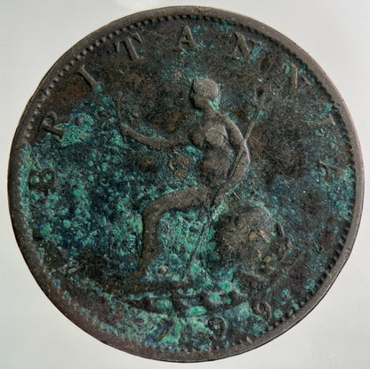 1799 George III 3rd Half - Penny Coin | Collectable Grade
