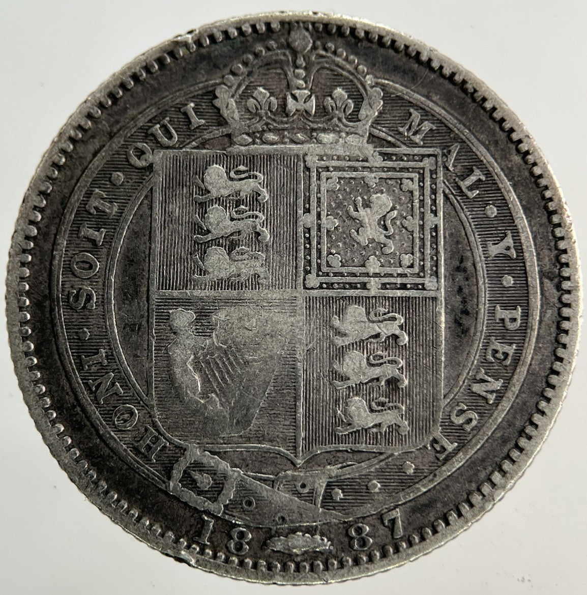 1887 Victoria Shilling Silver Coin | Collectable Grade