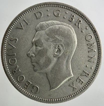 1939 George VI Half - Crown Silver Coin | Fine Collectable Grade