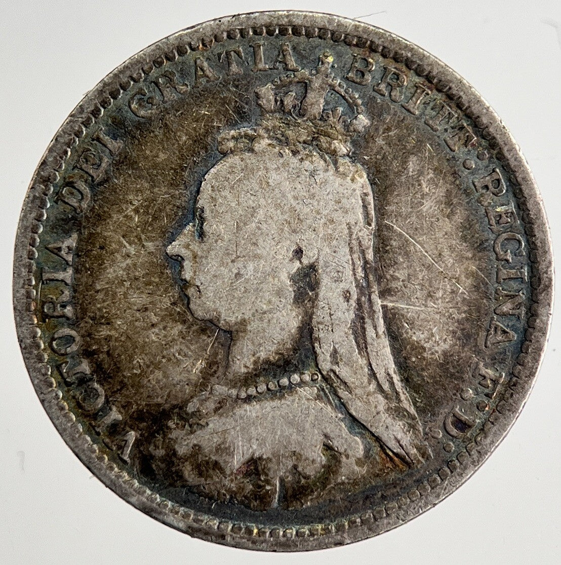 1889 Victoria Threepence Silver Coin | Collectable Grade | a8468