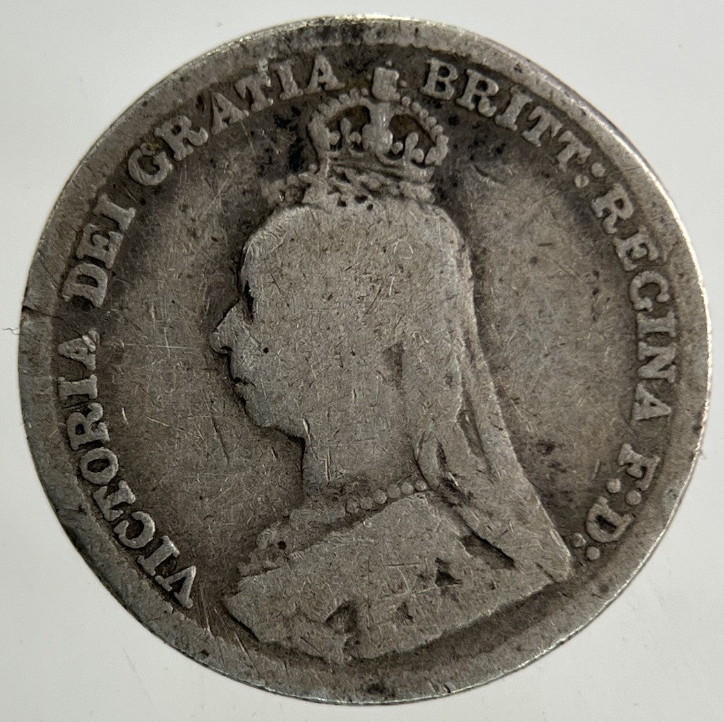 1892 Victoria Threepence Silver Coin | Collectable Grade
