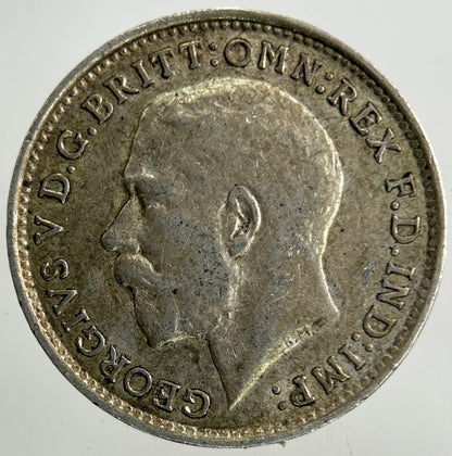 1914 George V Threepence Silver Coin | Very High Grade