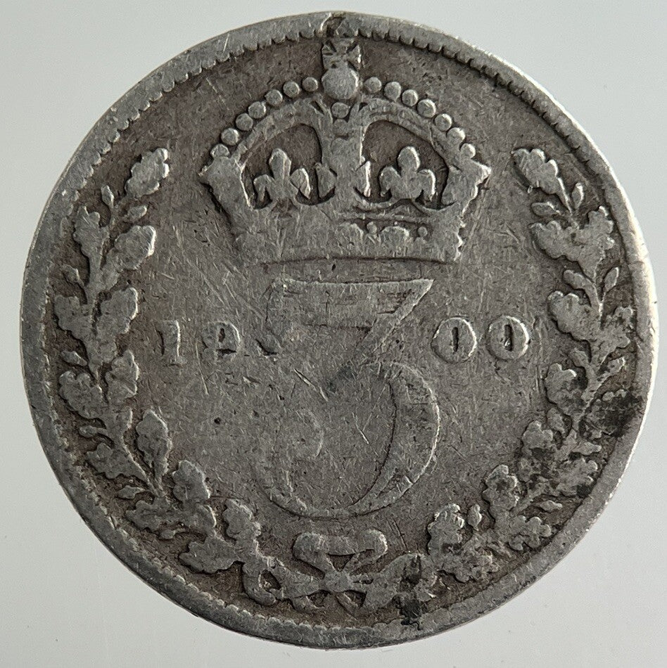1900 Victoria Threepence Silver Coin | Collectable Grade