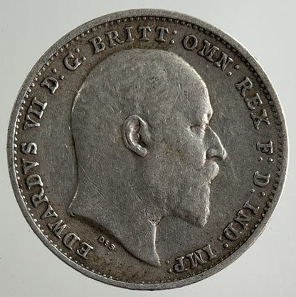 1902 Edward VII Threepence Silver Coin | Fine Collectable Grade