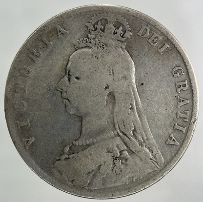 1892 Victoria Half - Crown Silver Coin | Collectable Grade