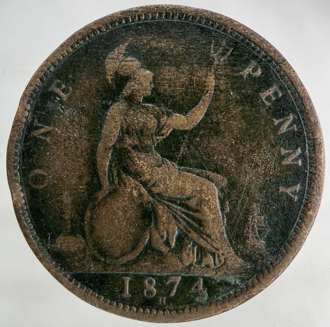 1874 - H Victoria One Penny Coin | Collectable Grade