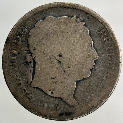 1820 George III 3rd Shilling Silver Coin | Fair Grade