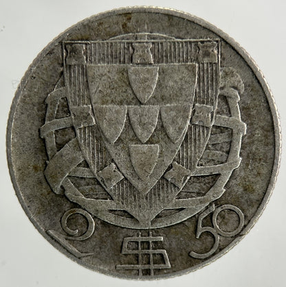 1951 Portugal 2.5 Escudos Silver Coin | Collectable Grade