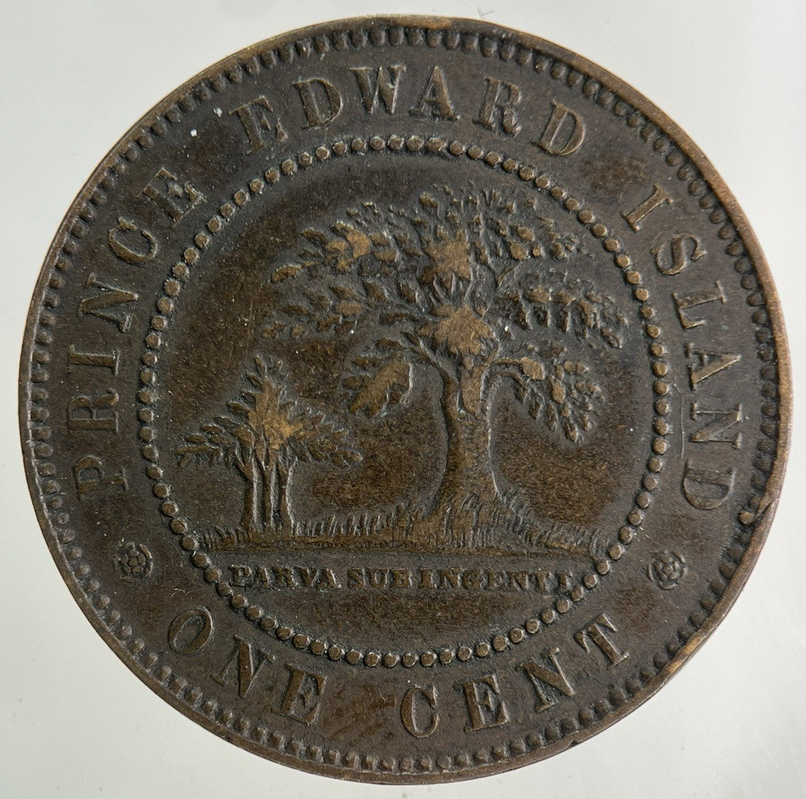 1871 Canada Prince Edward Island One Cent Coin | Fine Collectable Grade