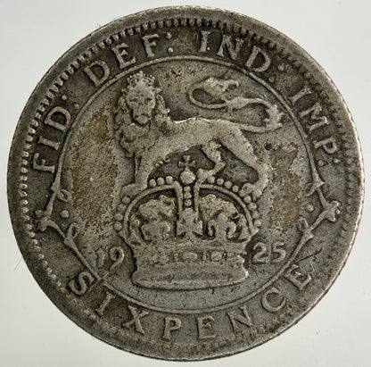 1925 George V Sixpence Silver Coin | Collectable Grade