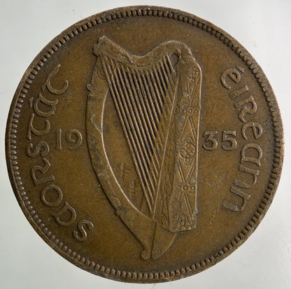 1935 Irish One Penny Coin | Collectable Grade