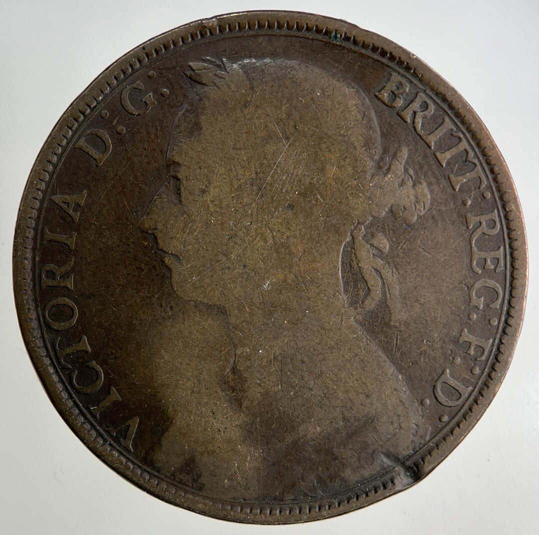 1889 Victoria One Penny Coin | Collectable Grade