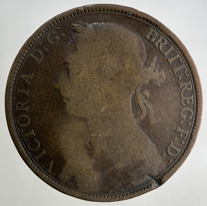 1889 Victoria One Penny Coin | Collectable Grade