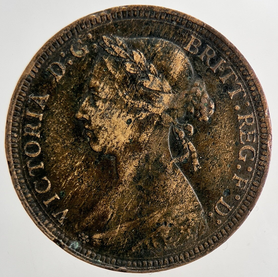 1887 Victoria Half - Penny Coin | Fine Collectable Grade | a9407