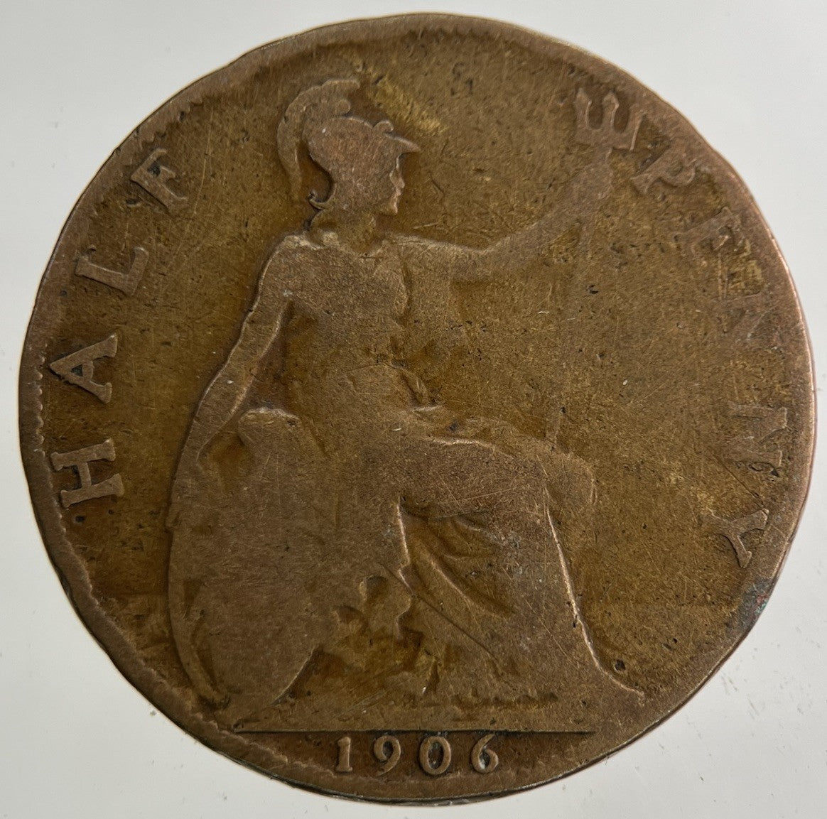 1906 Edward VII Half - Penny Coin | Fair Grade