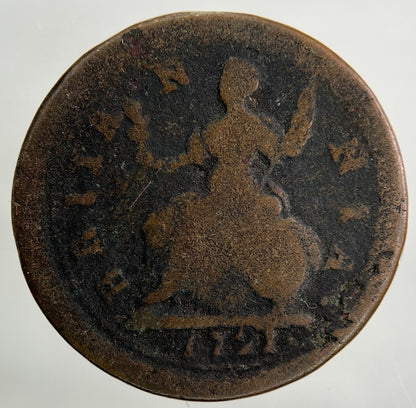 1721 George I 1st Farthing Coin | Collectable Grade