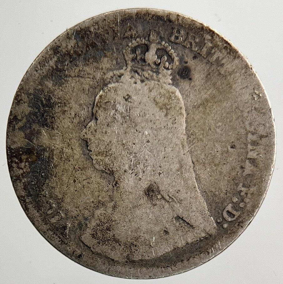 1890 Victoria Threepence Silver Coin | Collectable Grade | a5506