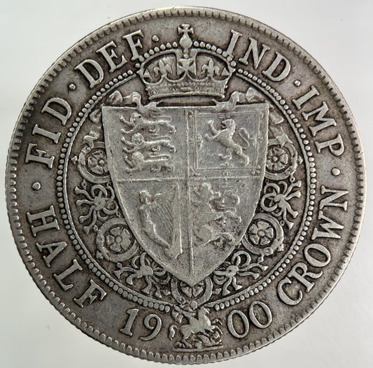1900 Victoria Half - Crown Silver Coin | Very High Grade