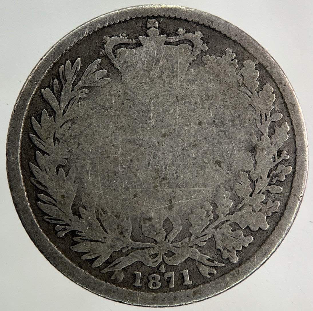 1871 Victoria Shilling Silver Coin | Collectable Grade