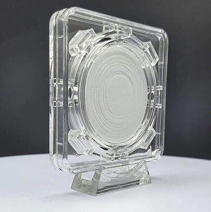 2 x Transparent Coin Revolving Display Stand For 1oz Silver or Gold Coins