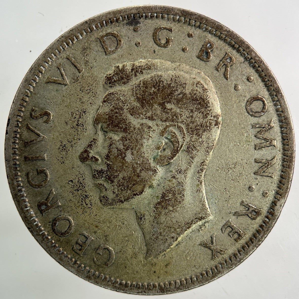 1944 George VI Half - Crown Silver Coin | Fine Collectable Grade