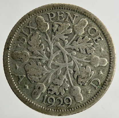 1929 George V Sixpence Silver Coin | Collectable Grade