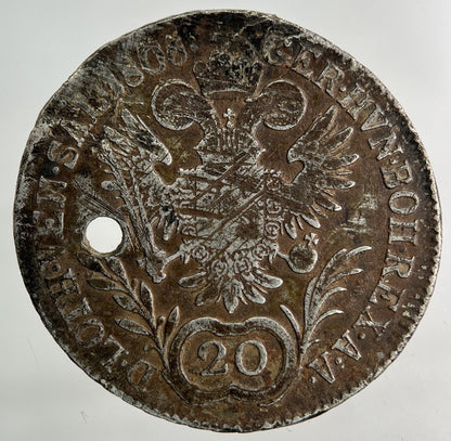 1806 Austria 20 Kreuzer Silver Coin | Collectable Grade
