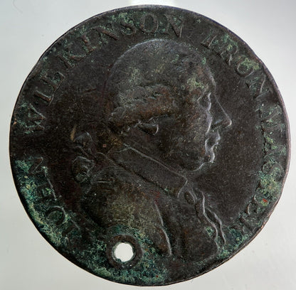 1795 John Wilkinson Iron Master Half - Penny Token Coin | Collectable Grade