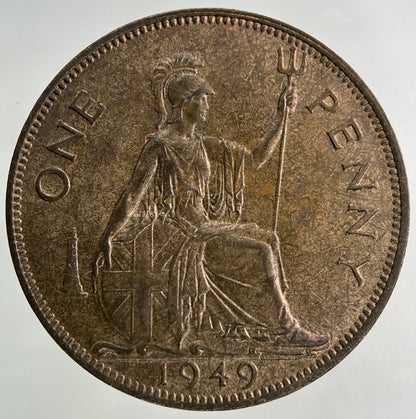 1949 George VI One Penny Coin | Very High Grade
