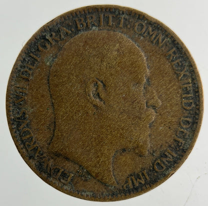 1909 Edward VII Farthing Coin | Fair Grade