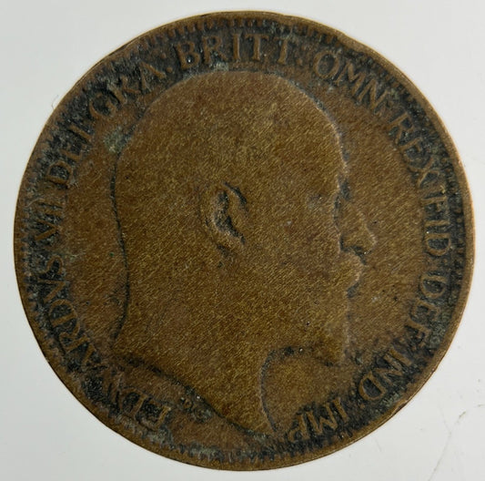 1909 Edward VII Farthing Coin | Fair Grade