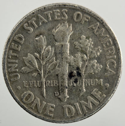 1953 - D US USA Roosevelt Dime Silver Coin | Collectable Grade