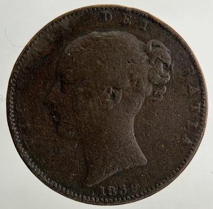 1839 Victoria Farthing Coin | Collectable Grade