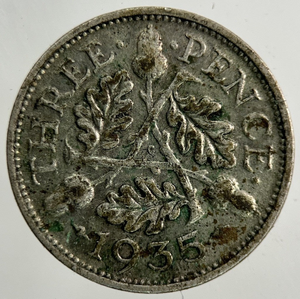 1935 George V Threepence Silver Coin | Collectable Grade