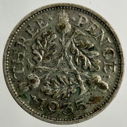 1935 George V Threepence Silver Coin | Collectable Grade