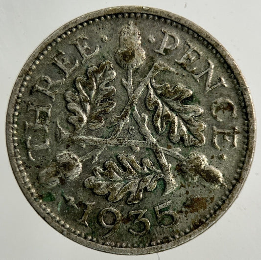 1935 George V Threepence Silver Coin | Collectable Grade