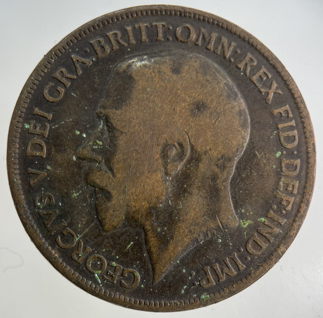 1919 - H George V One Penny Coin | Collectable Grade