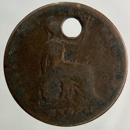 British William IV Farthing Coin | Fair Grade